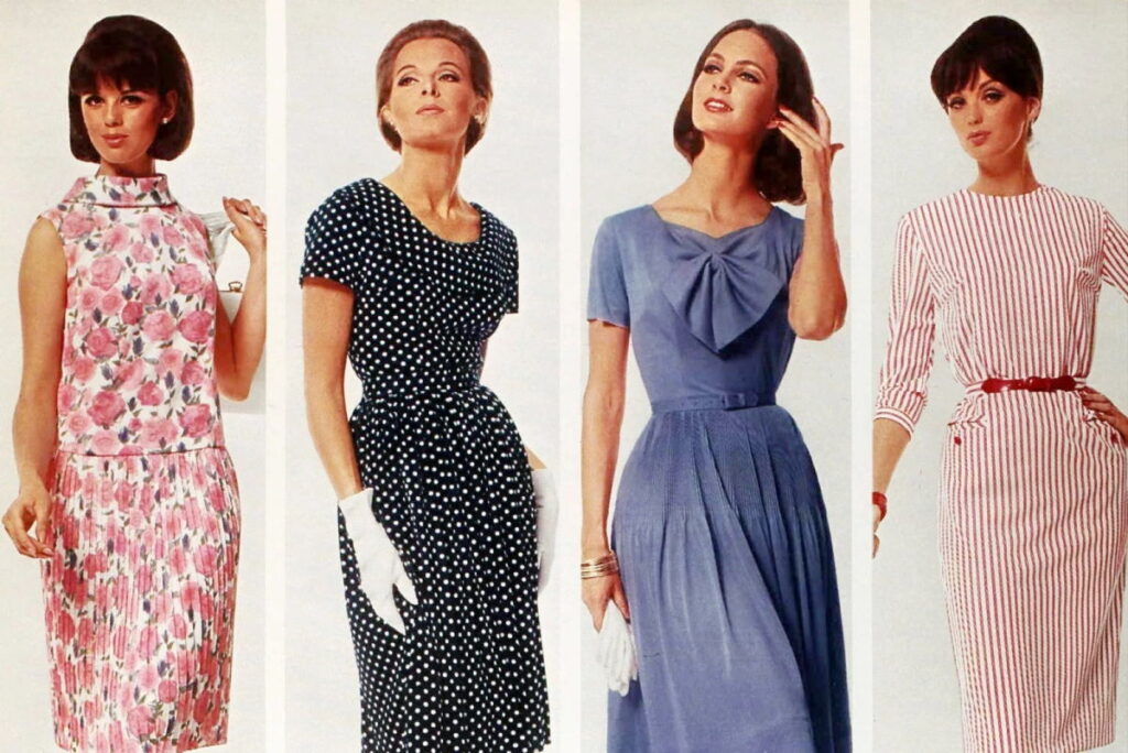 4 жінки в ретро платтях