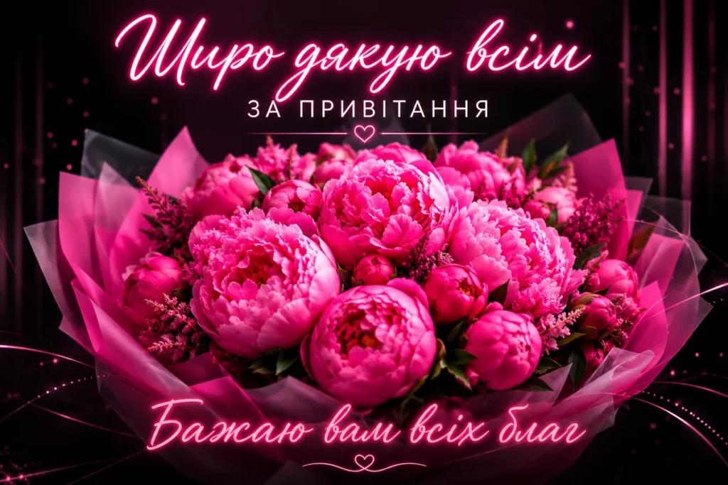 Букет рожевих квітів для подяки рідним та знайомим