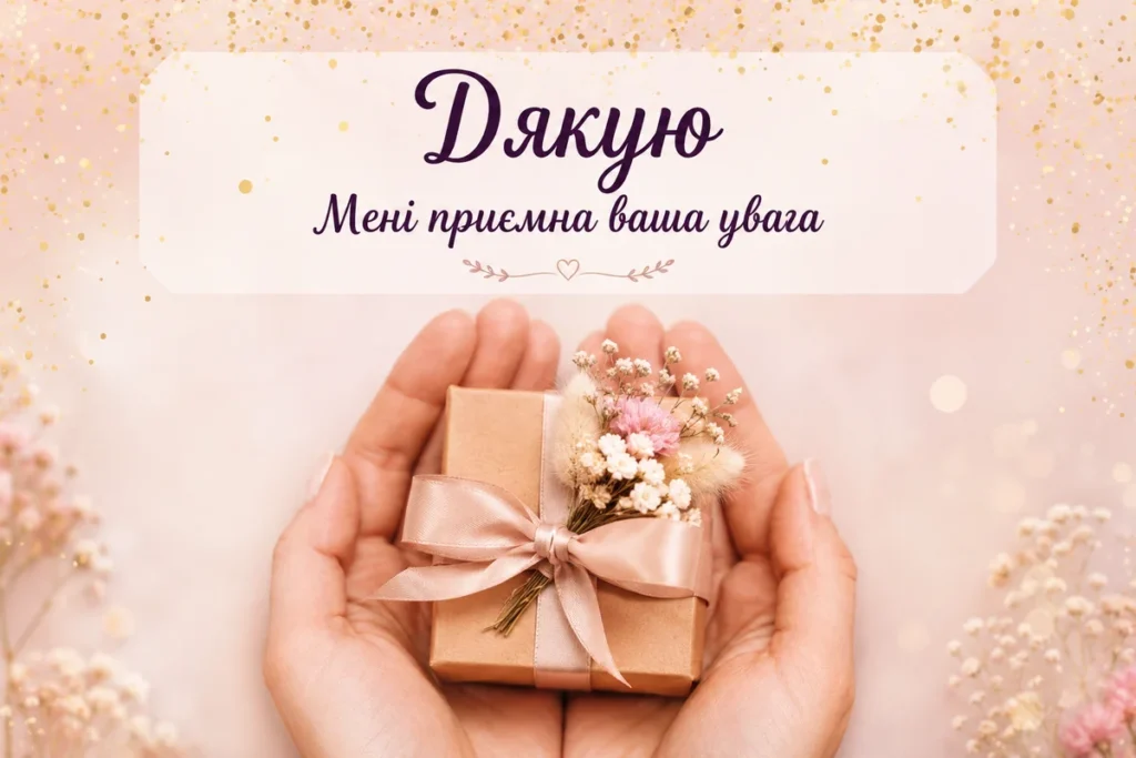 Подарунок в долонях