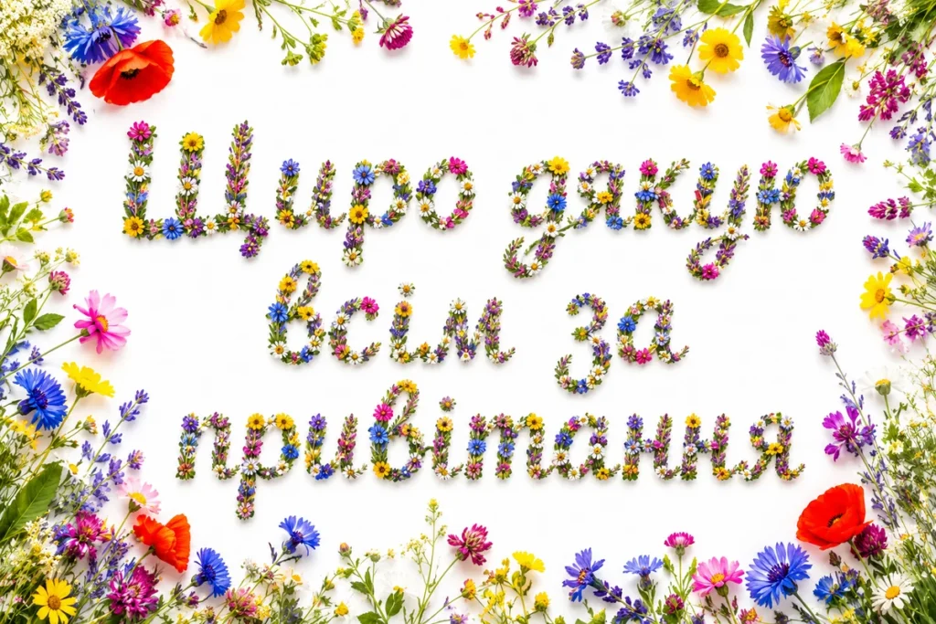 Квіткова подяка за привітання