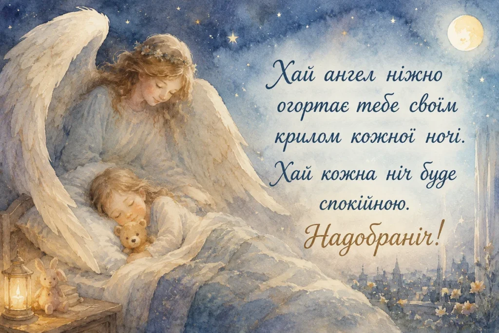 Небесний ангел-охоронець береже сон