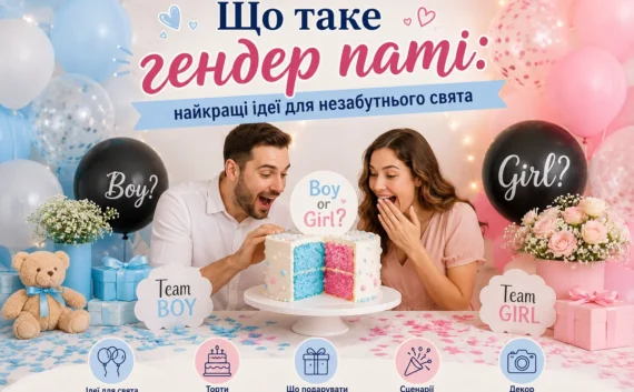 Торт, кульки, кольоровий дим, хлопавки – гендер паті перетворює відкриття таємниці про стать дитини на справжнє шоу