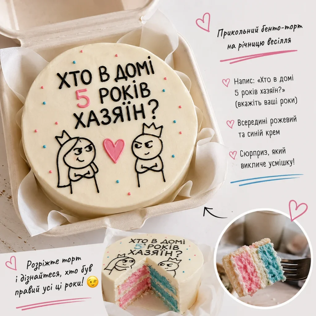 Бенто-торт на річницю весілля