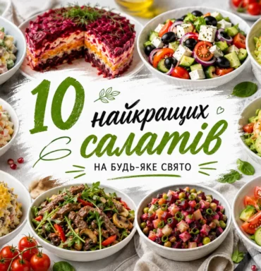 Добірка найсмачніших салатів на будь-який смак