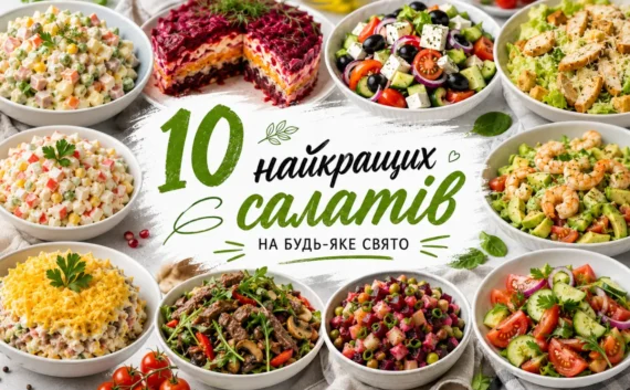 Добірка найсмачніших салатів на будь-який смак