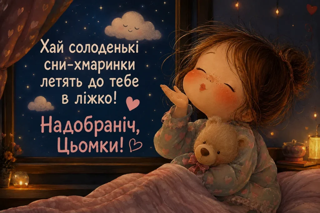 Ніжні цьомки на ніч для коханих
