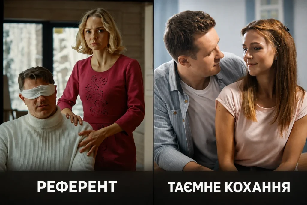 Кадри з фільмів “Референт” та “Таємне кохання” 